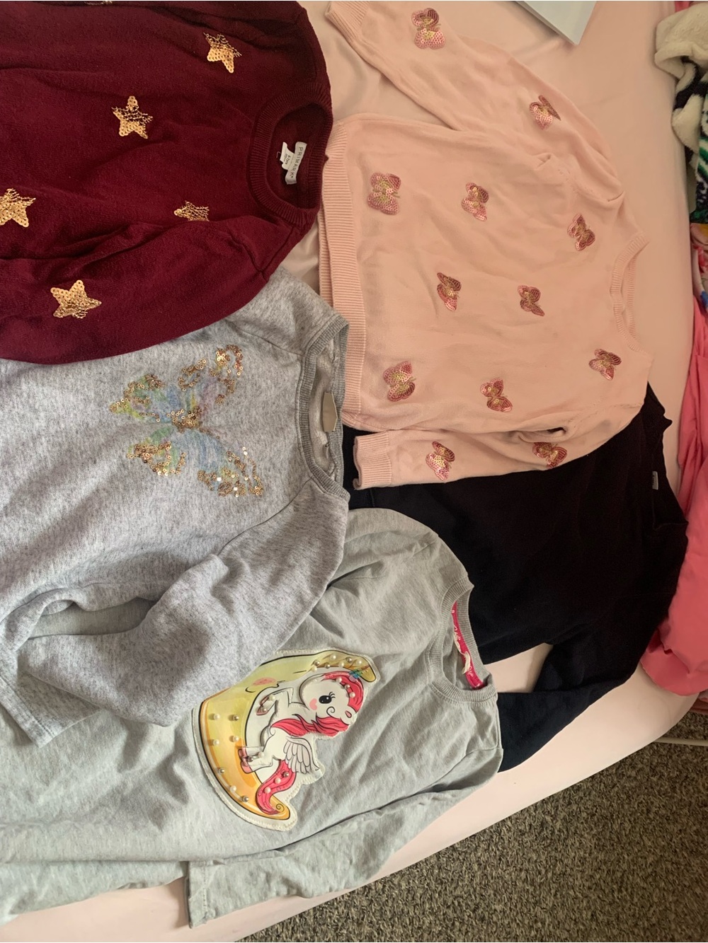 Bundle lot sweater winter girls 6 years 6-7 years. cotton